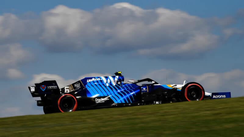 Nicolas Latifi (Williams-Mercedes) during practice before the 2021 United States Grand Prix