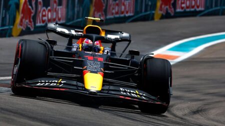 Sergio Perez sets pace in final practice as anticipation builds for Miami GP qualifying