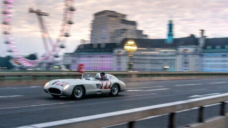 Video: Final blast for Stirling Moss’s Mille Miglia-winning Mercedes 300 SLR